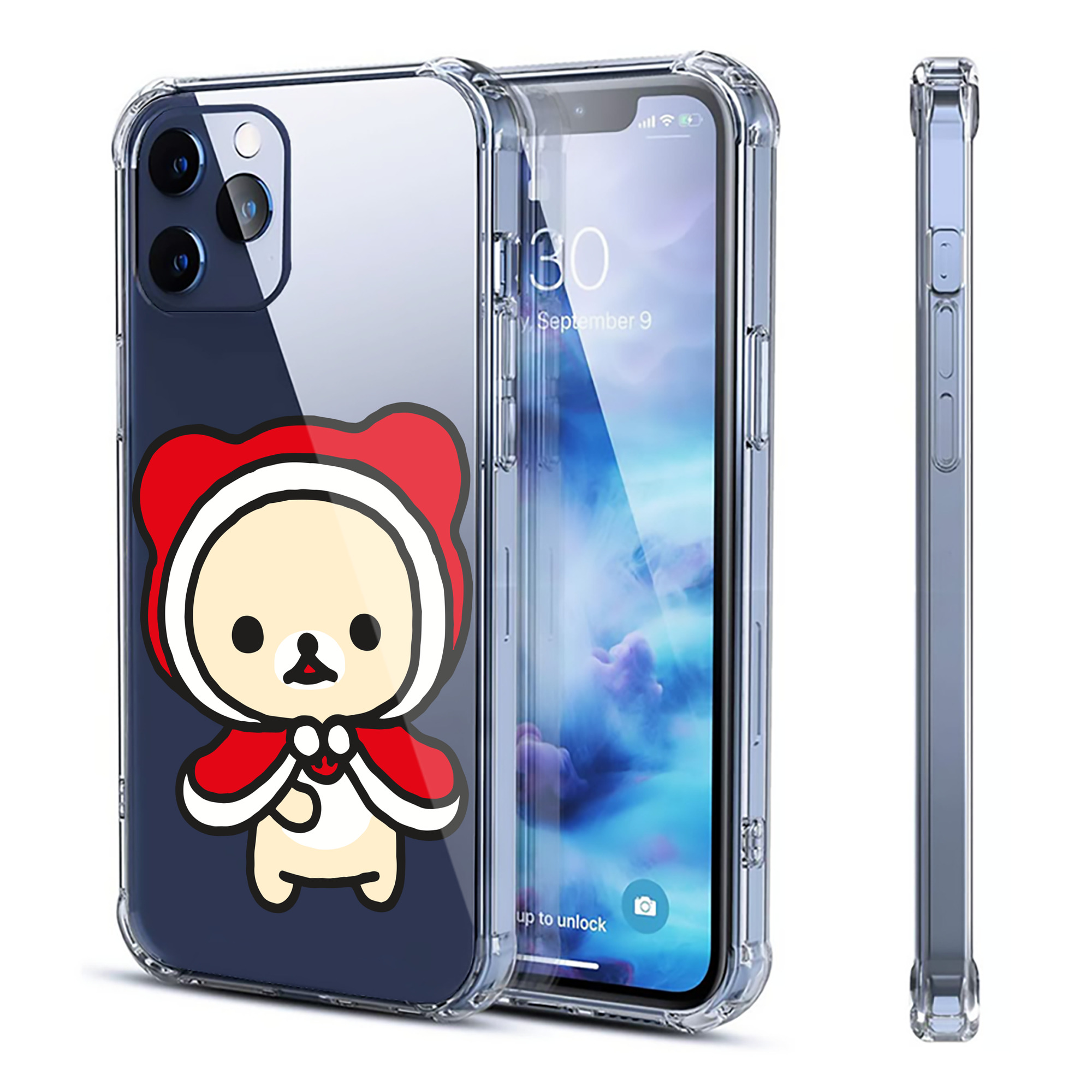 （画像用） リラックマ リラックマ キイロイトリ Rilakkuma Korilakkuma Kiiroitori 【iPhone 12シリーズ対応】透明スマホケース（クリアソフトケース）